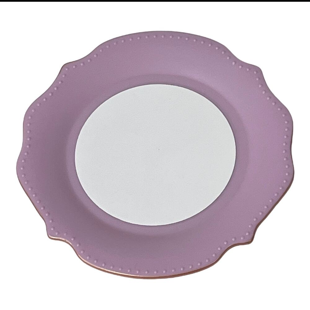 NEW American Girl Blaire's Restaurant PLATE 3.5” Purple Gold Doll Dinnerware Toy